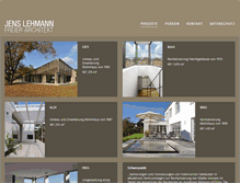 Tablet Screenshot of lehmann-architekt.com